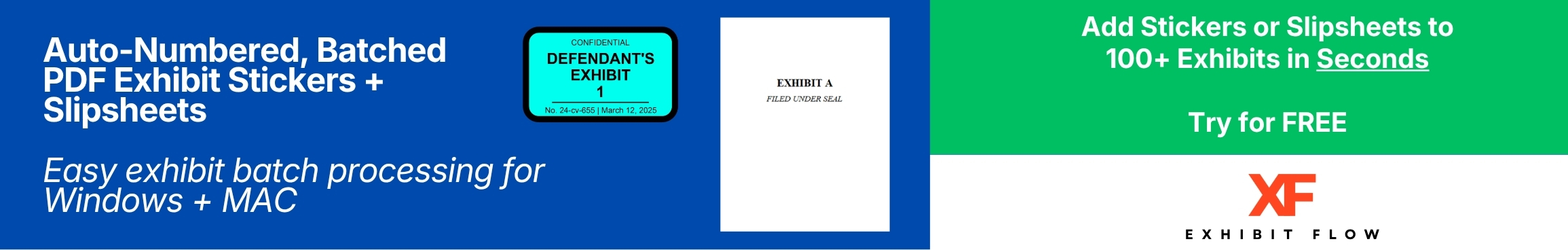 Exhibit Flow - Legal Document and Exhibit Preparation